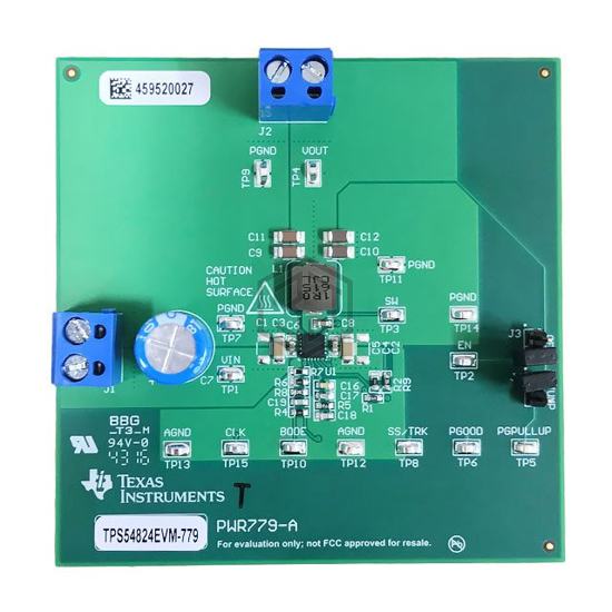 TPS54824EVM-779 - Texas Instruments - Evaluation Boards - DC/DC & AC/DC (Off-Line) SMPS