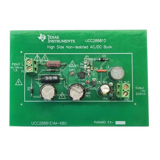 UCC28881EVM-680 - Texas Instruments - Evaluation Boards - DC/DC & AC/DC (Off-Line) SMPS
