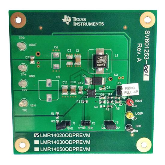 LMR14020QDPREVM - Texas Instruments - Evaluation Boards - DC/DC & AC/DC (Off-Line) SMPS