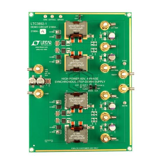 DC2190A-A - Analog Devices Inc. - Evaluation Boards - DC/DC & AC/DC (Off-Line) SMPS