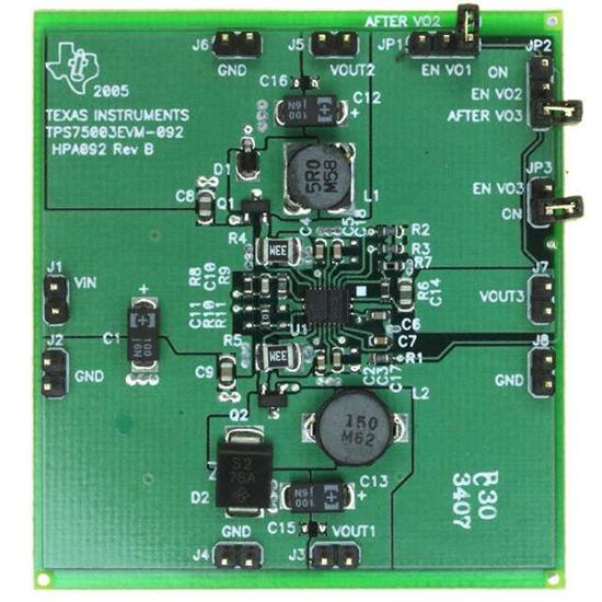 TPS75003EVM-092 - Texas Instruments - Evaluation Boards - DC/DC & AC/DC (Off-Line) SMPS