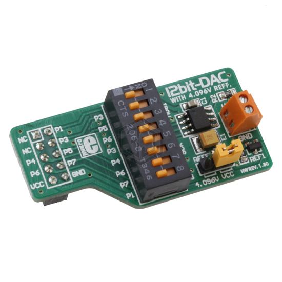 MIKROE-80 - MikroElektronika - Evaluation Boards - Digital to Analog Converters (DACs)