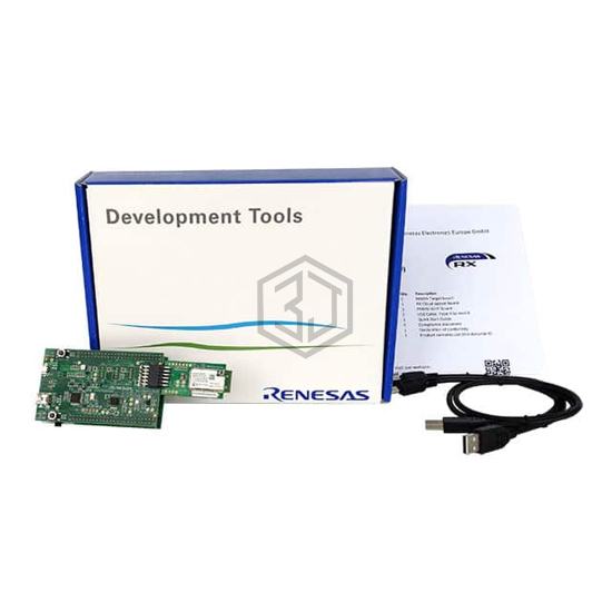 RTK5RX65N0S01000BE - Renesas Electronics America Inc - Evaluation Boards - Embedded - MCU, DSP