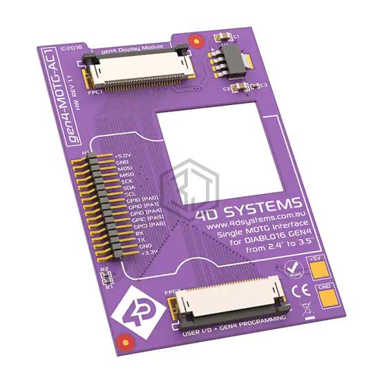 MOTG-AC1 - 4D Systems Pty Ltd - Evaluation Boards - Expansion Boards, Daughter Cards