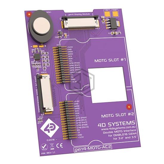 MOTG-AC2 - 4D Systems Pty Ltd - Evaluation Boards - Expansion Boards, Daughter Cards