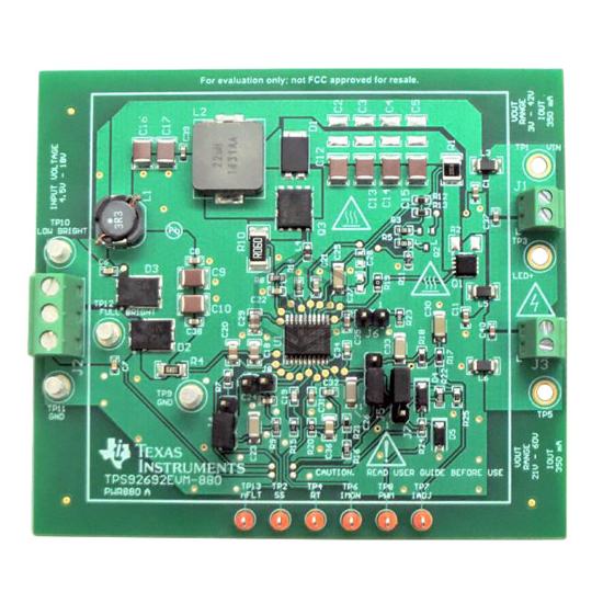 TPS92692EVM-880 - Texas Instruments - Evaluation Boards - LED Drivers