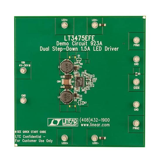 DC923A - Analog Devices Inc. - Evaluation Boards - LED Drivers