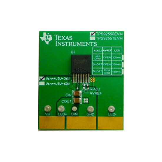 TPS92550EVM/NOPB - Texas Instruments - Evaluation Boards - LED Drivers