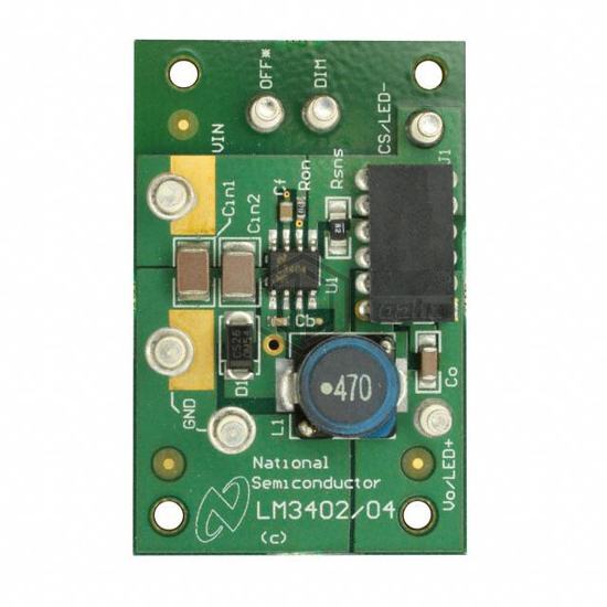 LM3404MREVAL - Texas Instruments - Evaluation Boards - LED Drivers