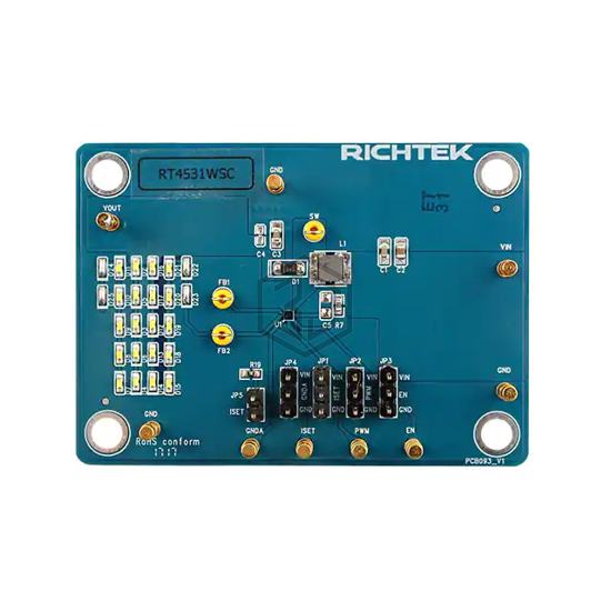 EVB_RT4531WSC - Richtek USA Inc. - Evaluation Boards - LED Drivers
