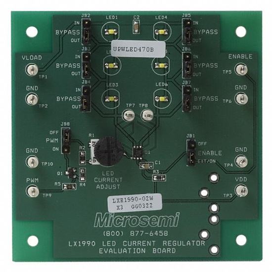 LX1990-02 EVAL - Microsemi Corporation - Evaluation Boards - LED Drivers