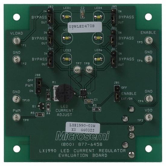 LX1990-03EVAL - Microsemi Corporation - Evaluation Boards - LED Drivers