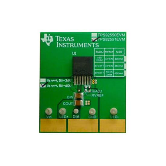 TPS92551EVM/NOPB - Texas Instruments - Evaluation Boards - LED Drivers