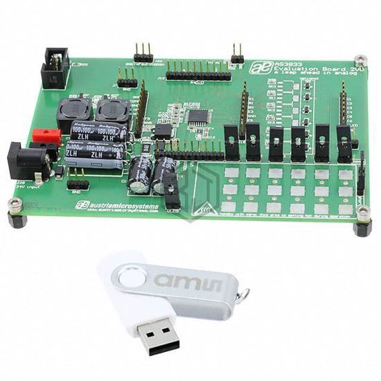 AS3833 TQFP32 EB - ams - Evaluation Boards - LED Drivers