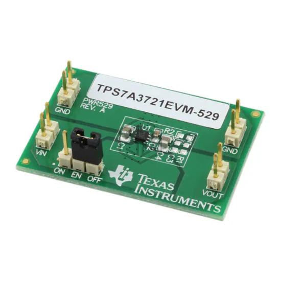 TPS7A3721EVM-529 - Texas Instruments - Evaluation Boards - Linear Voltage Regulators