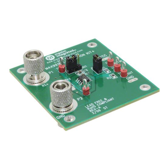 MAX9918EVKIT+ - Analog Devices Inc./Maxim Integrated - Evaluation Boards - Op Amps