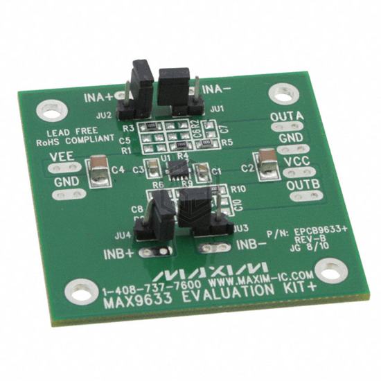 MAX9633EVKIT+ - Analog Devices Inc./Maxim Integrated - Evaluation Boards - Op Amps