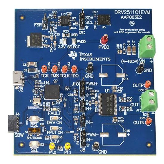DRV2511Q1EVM - Texas Instruments - Evaluation and Demonstration Boards and Kits