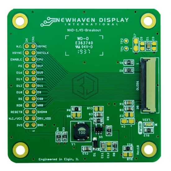 NHD-1.45-BREAKOUT - Newhaven Display Intl - Evaluation and Demonstration Boards and Kits