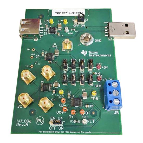 TPD3S714-Q1EVM - Texas Instruments - Evaluation and Demonstration Boards and Kits