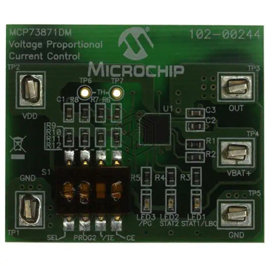 MCP73871DM-VPCC - Microchip Technology - Evaluation and Demonstration Boards and Kits