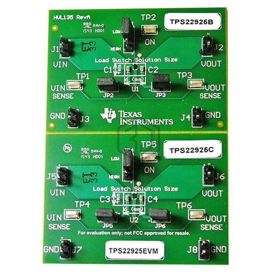 TPS22925EVM - Texas Instruments - Evaluation and Demonstration Boards and Kits