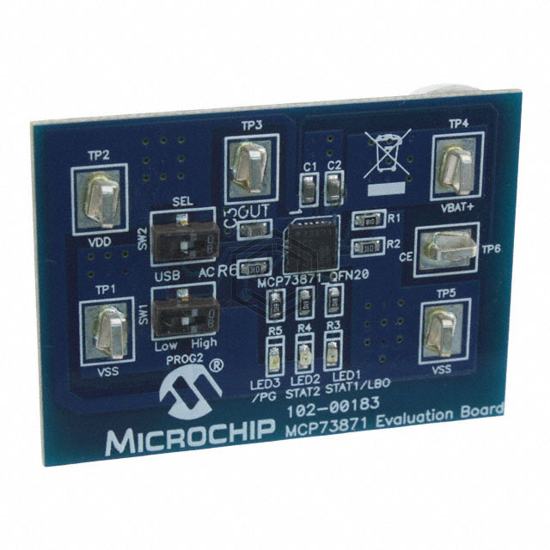 MCP73871EV - Microchip Technology - Evaluation and Demonstration Boards and Kits