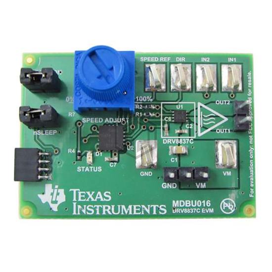 DRV8837CEVM - Texas Instruments - Evaluation and Demonstration Boards and Kits
