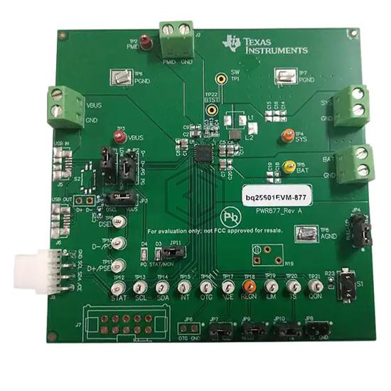 BQ25601EVM-877 - Texas Instruments - Evaluation and Demonstration Boards and Kits