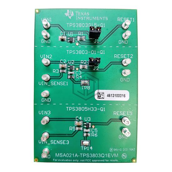 TPS3803Q1EVM - Texas Instruments - Evaluation and Demonstration Boards and Kits