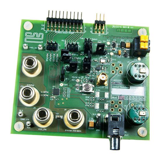 EV6550D - CML Microcircuits - Evaluation and Demonstration Boards and Kits