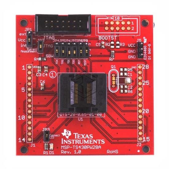 MSP-TS430PW28A - Texas Instruments - Programming Adapters, Sockets