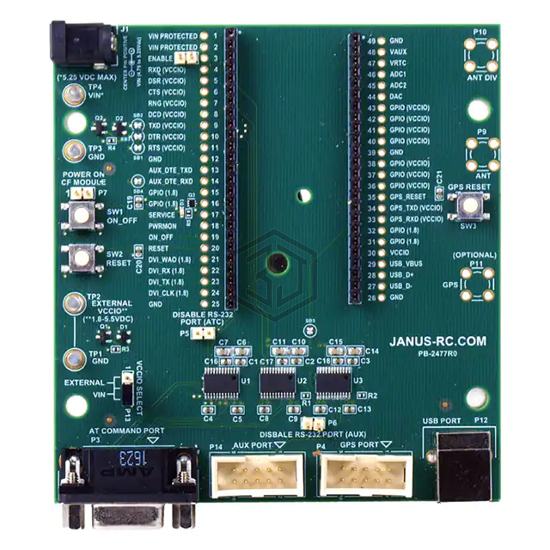 CF EVAL BOARD V1.00 - Janus Remote Communications - RF Evaluation and Development Kits, Boards