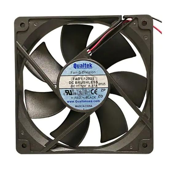 FAD1-12025CBLW12 - Qualtek - DC Brushless Fans (BLDC)