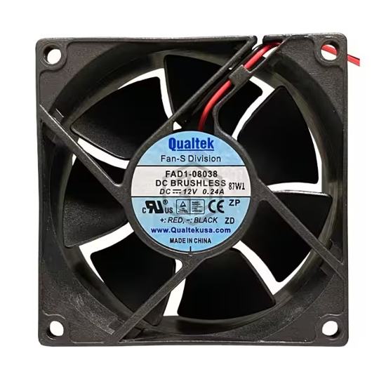 FAD1-08038CBHW12 - Qualtek - DC Brushless Fans (BLDC)
