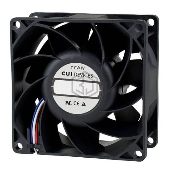 CFM-8038B-250-498 - CUI Devices - DC Brushless Fans (BLDC)