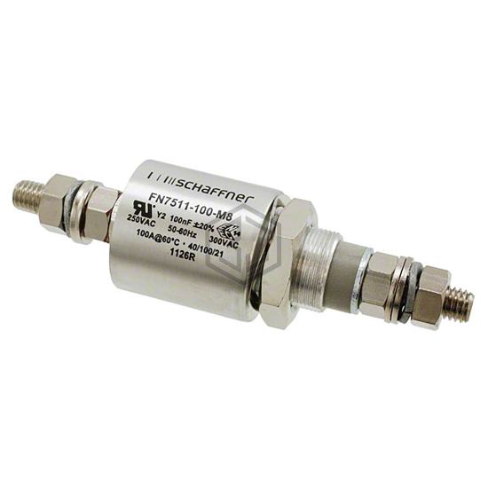 FN7511-100-M8 - Schaffner EMC Inc. - Feed Through Capacitors