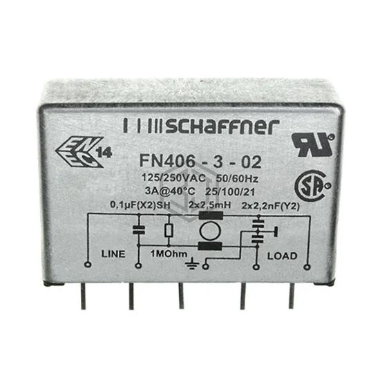 FN406-3-02 - Schaffner EMC Inc. - Power Line Filter Modules