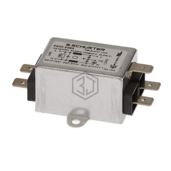 5500.2029 - SCHURTER Inc. - Power Line Filter Modules