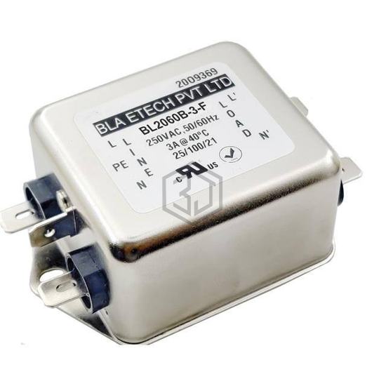 BL2060B-3-F - BLA ETECH, EMV EMC - Power Line Filter Modules