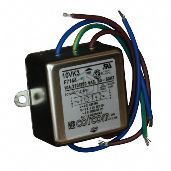 10VK3 - TE Connectivity Corcom Filters - Power Line Filter Modules