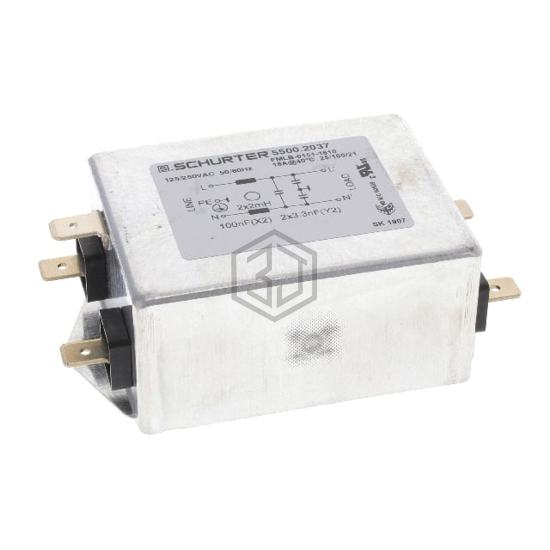 5500.2037 - SCHURTER Inc. - Power Line Filter Modules