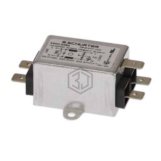 5500.2079 - SCHURTER Inc. - Power Line Filter Modules