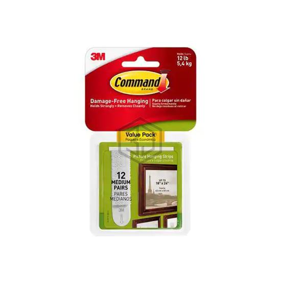 17204-12ES - 3M - Clips, Hangers, Hooks