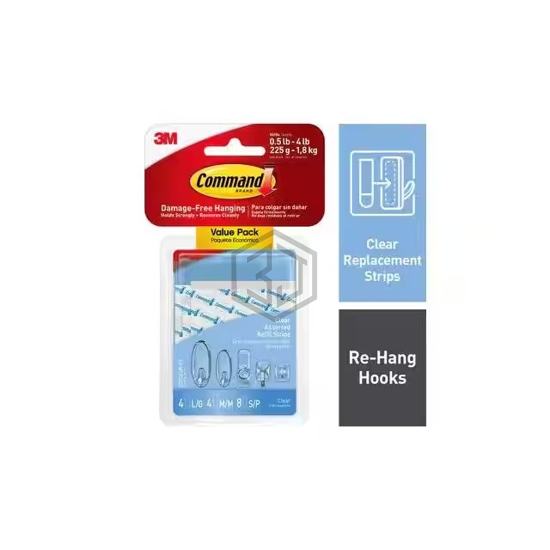 17200CLR-ES - 3M - Clips, Hangers, Hooks