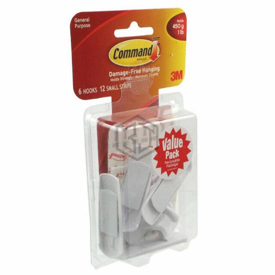 17002-6ES - 3M - Clips, Hangers, Hooks