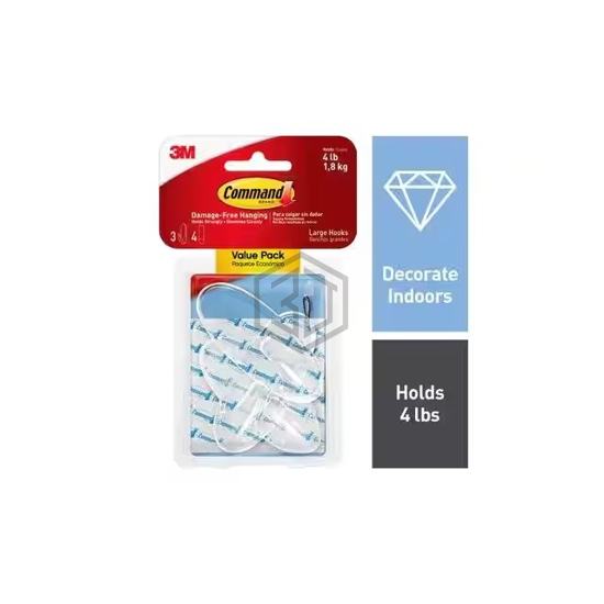 17093CLR-3AES - 3M - Clips, Hangers, Hooks