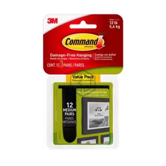 17204BLK-12ES - 3M - Clips, Hangers, Hooks