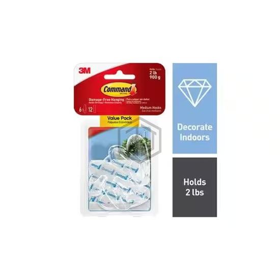 17091CLR-6ES - 3M - Clips, Hangers, Hooks