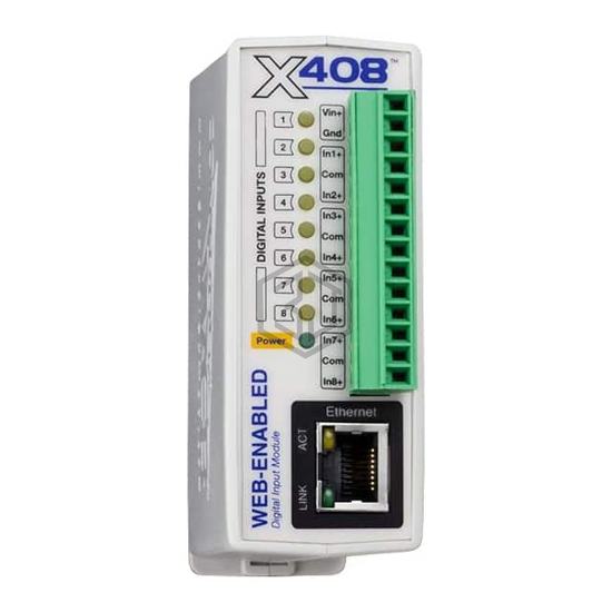 X-408-I - ControlByWeb - Controllers - PLC Modules